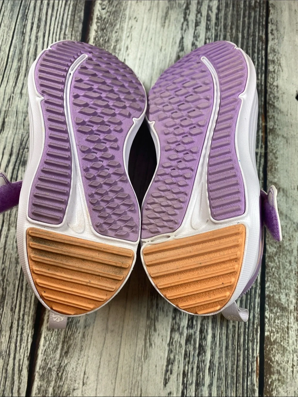 Nike Cosmic Runner Toddler Running Shoes Purple/Peach Hook & Loop Size 13C